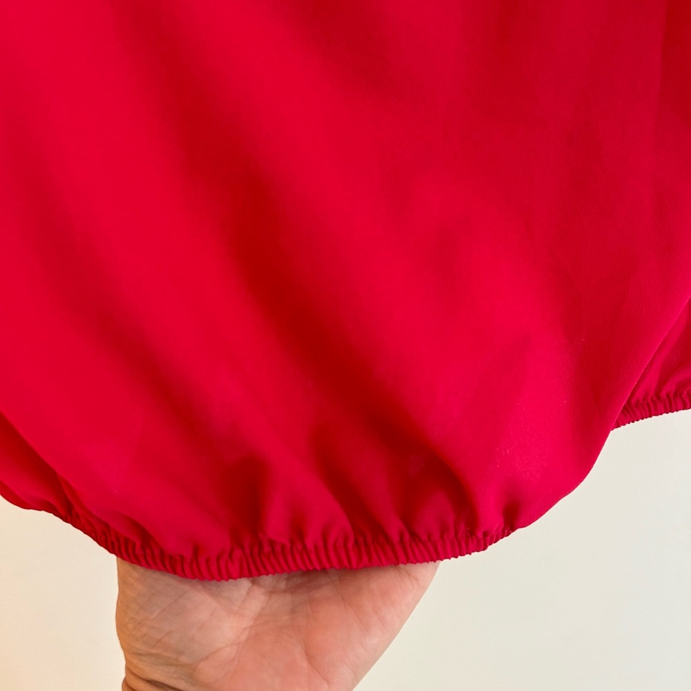 Deep Pink Ruffle Trim Blouse - Picture 6 of 6